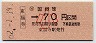 大阪印刷・金額式★(社)東福寺→70円(昭和62年・小児)