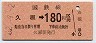 JR日付・三セク化★久原→180円(昭和62年)