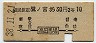 西武・地図式★鷺ノ宮から高田馬場→2等10円(昭和38年)