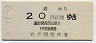 岩手開発鉄道・廃線★盛→20円(昭和57年)
