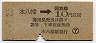 東京印刷・暫定金額式★本八幡→2等10円(昭和36年)