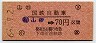 国鉄バス★山田→70円(昭和60年)