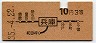大阪印刷・赤地紋★兵庫→3等10円(昭和35年)