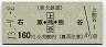 秩父鉄道★石原←[上熊谷]→熊谷(平成13年・160円)