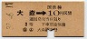 東京印刷・暫定金額式★大森→3等10円(昭和32年)