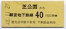 開業日・東京都交・金額式★芝公園→40円(昭和48年)0008