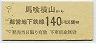 4-5-6・東京都交・金額式★馬喰横山→140円(平成4年)