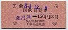 国鉄バス・金額式★龍河洞→120円(昭和54年)