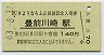 A型記念★上山田線・豊前川崎駅(140円券・昭和63年)