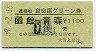 大雪丸発行・1100円★連絡船自由席グリーン券(函館⇔青森・S59)