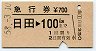 急行券★日田→100km(昭和58年)