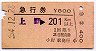 急行券★上野→201km以上(昭和54年)