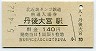 A型★北近畿タンゴ鉄道・丹後大宮駅(140円券・平成5年)