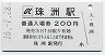 A型・廃線★のと鉄道・珠洲駅(200円券・平成16年)