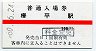 A型・赤線★黒部峡谷鉄道・欅平駅(100円券・昭和60年)