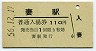 A型・廃線★妻線・妻駅(110円券・昭和56年)