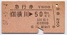 急行券★横川→50km(昭和57年)