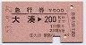 急行券★大湊→200km(昭和53年)