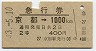 急行券★京都→1000km(昭和43年・2等)