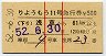 赤線2条・東武★りょうもう11号・急行券(浅草発・昭和52年)