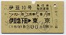 列車名印刷★伊豆10号・急行指定席券(伊豆急下田→東京)