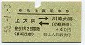 京急・緑地紋★特殊往復乗車券(上大岡⇔川崎大師・昭和58年)