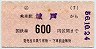 改称駅・小型軟券★(ム)城戸→600円(昭和56年)