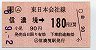 JR券[東]・小型軟券★(ム)信濃境→180円(平成6年)4587