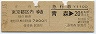 乗車券+急行券・D型連綴★青森→東京都区内(昭和57年)