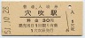 徳島本線・穴吹駅(30円券・昭和51年)