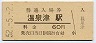 山陰本線・温泉津駅(60円券・昭和52年)