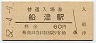 紀勢本線・船津駅(60円券・昭和52年)