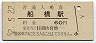 総武本線・船橋駅(60円券・昭和52年)