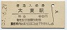 外房線・太東駅(60円券・昭和53年)
