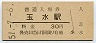 奈良線・玉水駅(30円券・昭和51年)