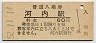 山陽本線・河内駅(60円券・昭和52年)