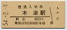 関西本線・木津駅(80円券・昭和54年)