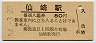 山陰本線・仙崎駅(80円券・昭和54年)