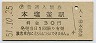 仙石線・本塩釜駅(30円券・昭和51年)