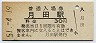 姫新線・月田駅(30円券・昭和51年)