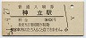 常磐線・神立駅(30円券・昭和51年)