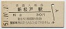 常磐線・新松戸駅(30円券・昭和51年)
