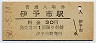予讃本線・伊予市駅(30円券・昭和50年)