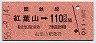 札幌印刷・金額式★紅葉山→110円(昭和56年)