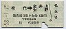 長野電鉄★松代→金井山・岩野(昭和58年・120円)