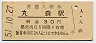 三セク化★丸森線・丸森駅(30円券・昭和51年)