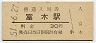 阪和線・富木駅(30円券・昭和51年)