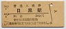 山手線・目黒駅(30円券・昭和51年)