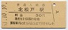 常磐線・北松戸駅(30円券・昭和51年)