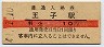 10円赤線★東北本線・王子駅(10円券・昭和41年)
